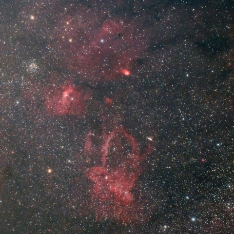 M52・バブル星雲・クワガタ星雲