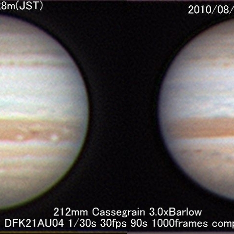 ８月２５日の木星