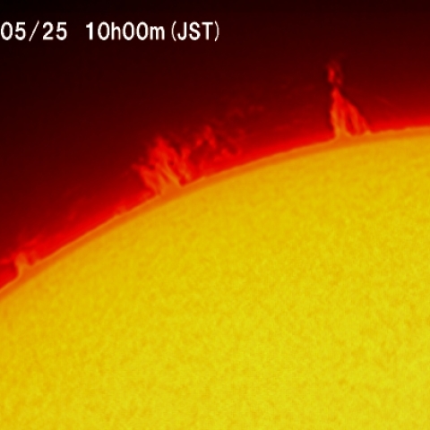 5月25日のプロミネンス