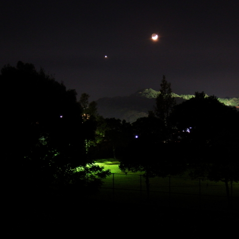 月と金星の接近