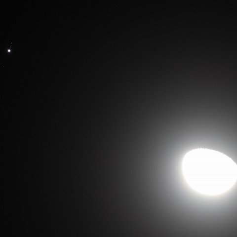 月と木星の接近（2）   231222