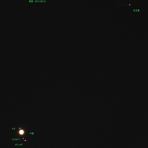 木星と天王星の大接近　240419