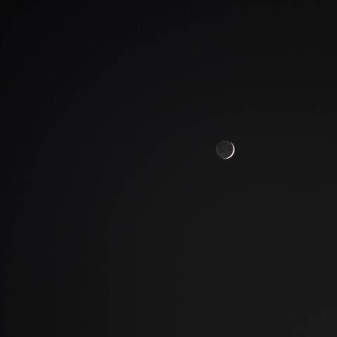 水星と月と土星の接近　　260219