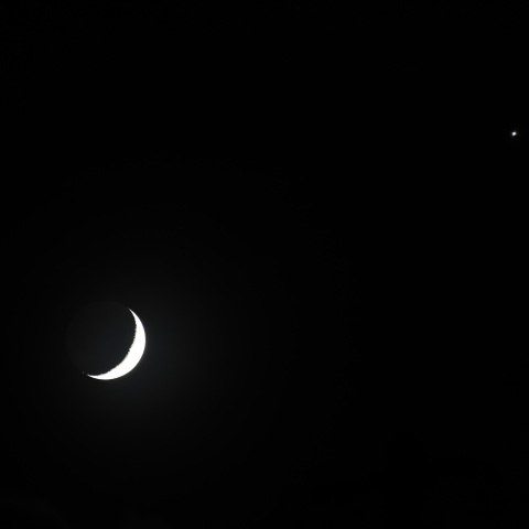 月と金星の接近　　260816
