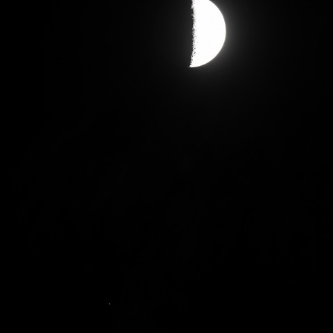 月と火星　230328