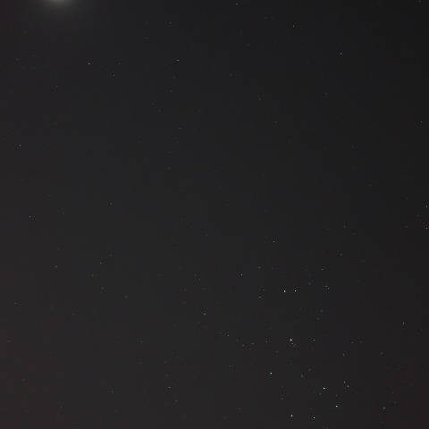 金星とプレアデス星団　   230413