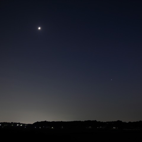 金星と火星と月　　230625