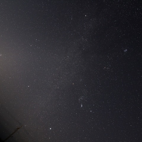 冬の大六角形　　冬の大三角　木星　金星　　230918