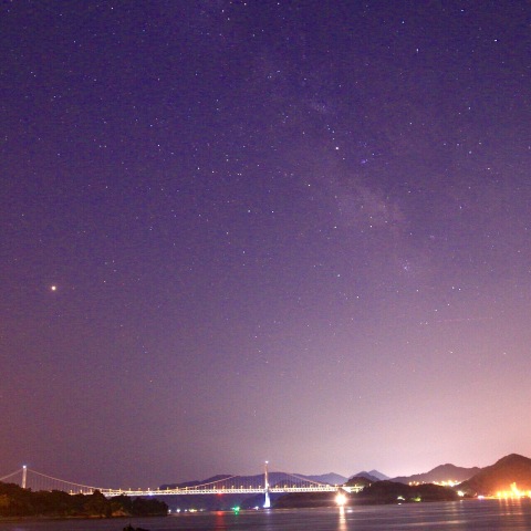 夏の夜を彩る天の川