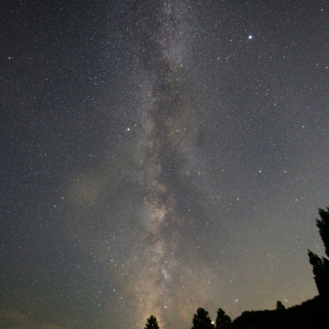 立ち上る天の川