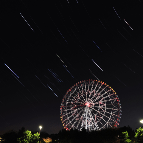 観覧車と冬の星座たち