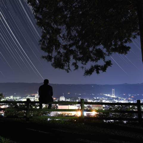 羊山公園からの秩父の夜景