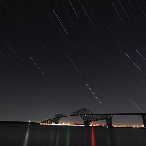 星々が西へと沈んでいく