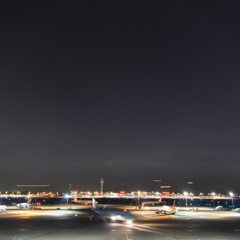 羽田上空のだいち