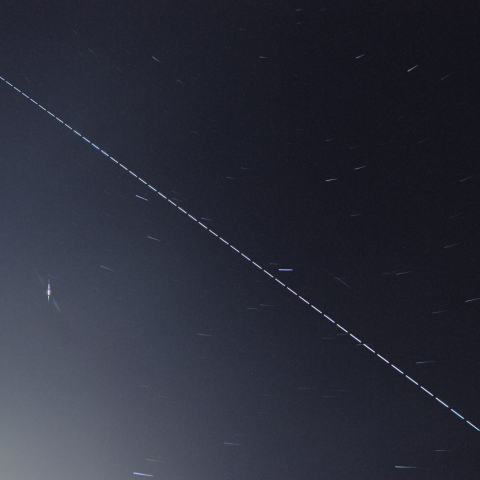 ISSとイリジウムフレア