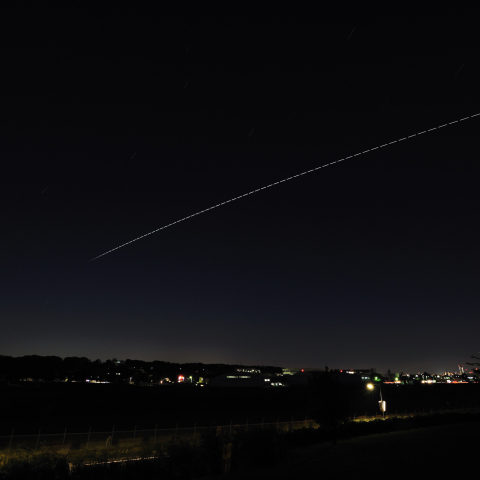 ISS over 調布飛行場