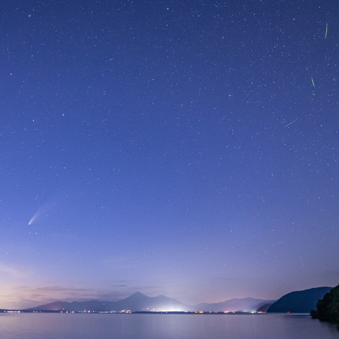 ホタルとネオワイズ彗星