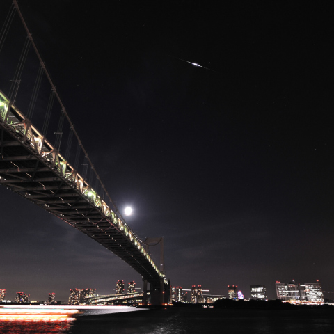 十六夜のイリジウムフレア