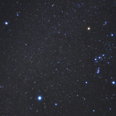 冬の大三角とオリオン座