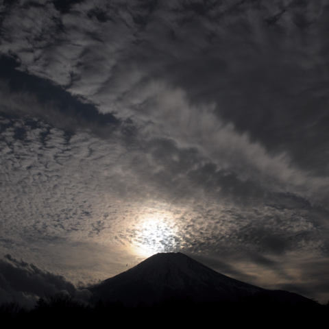 富士山と幻日