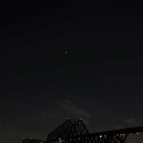 東京タワーと月と金星と