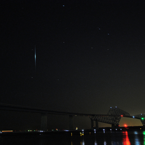 イリジウムフレアと東京ゲートブリッジ