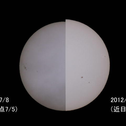 今年の大きい太陽と小さい太陽