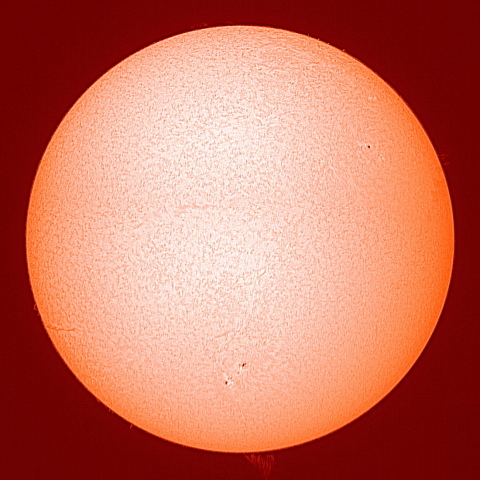 ６月１５日の太陽 少し大きめのプロミネンス