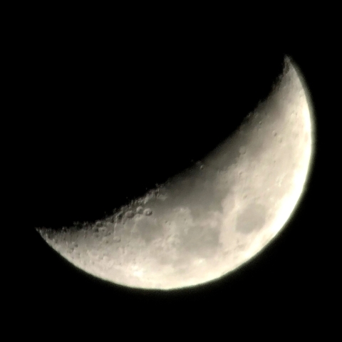 NEWTONY+iPhoneで撮影した月