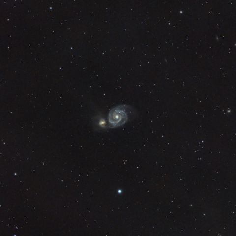 [ M51 りょうけん座：子持ち銀河 ]