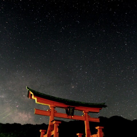 日本三景宮島の大鳥居とさそり座5/5