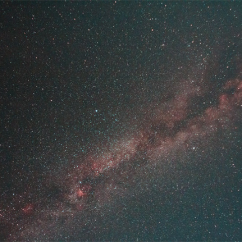 夏の大三角と天の川