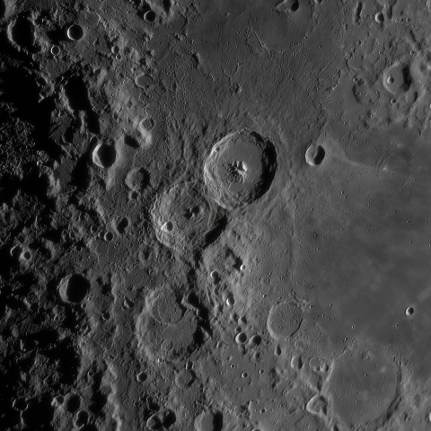 小型月着陸実証機SLIMのターゲット付近