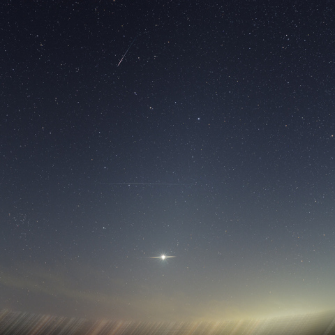 オリオン座流星群と黄道光