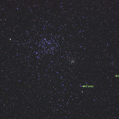 M35に接近するセレス