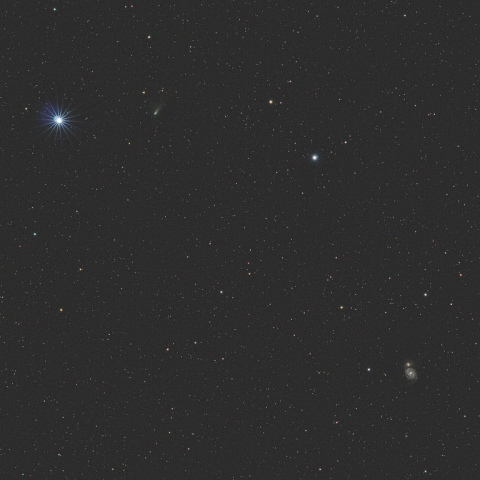 リニア彗星(C/2012K5)とM51の接近