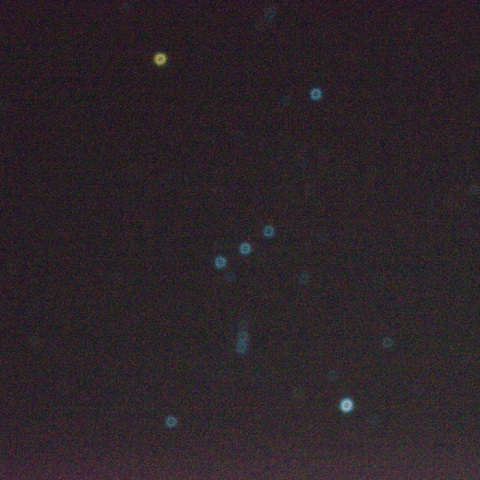 オリオン座（針穴写真）