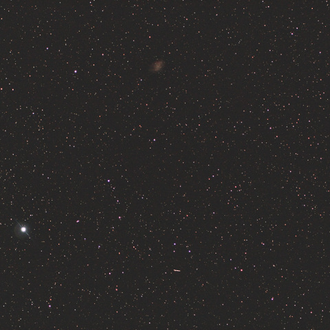 カニ星雲近くを通過するトータチス