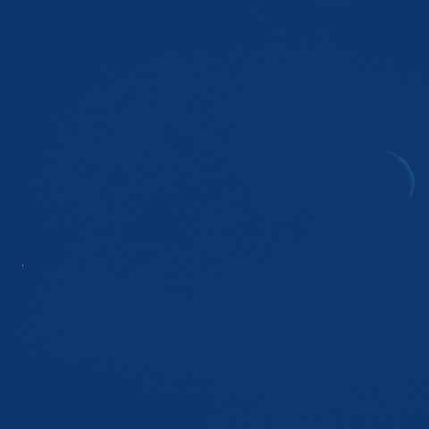 金星と月の大接近