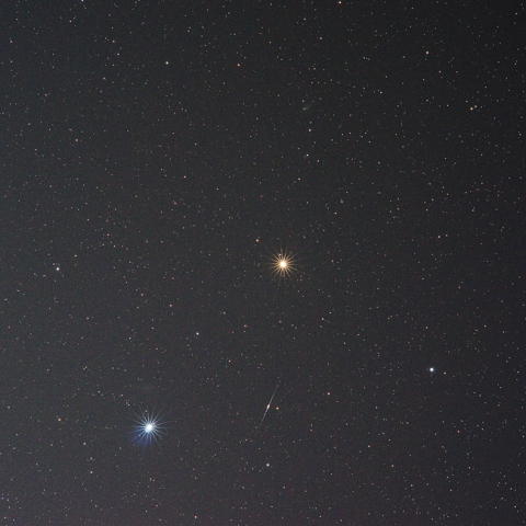 火星、レグルス、アイソン彗星(C/2012S1)