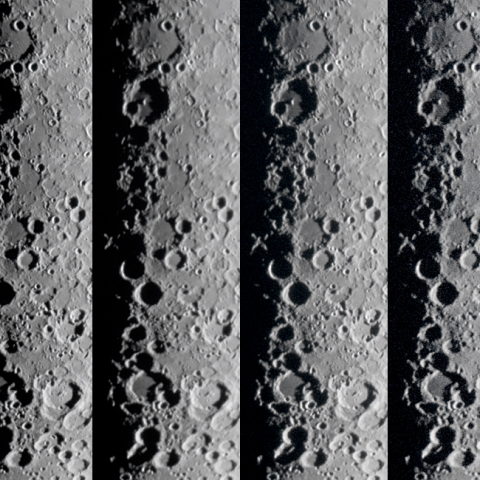 月面X周辺の変化