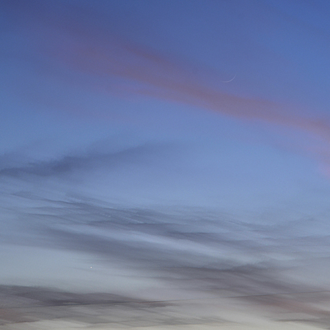 金星と月の接近