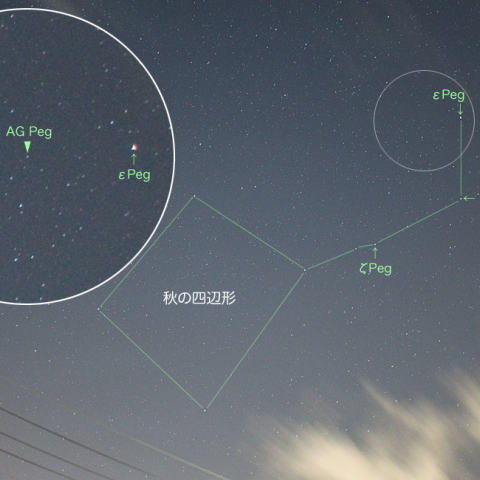 増光したペガスス座AG星