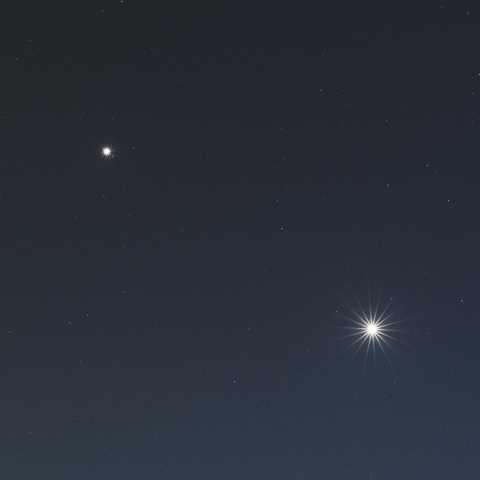 金星と木星の接近