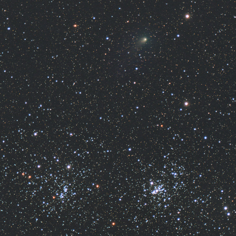 パンスターズ彗星と二重星団