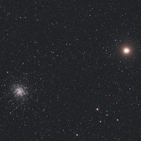 M22に接近する火星