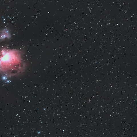 M42に接近するアトラス彗星（C/2020 M3）