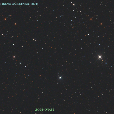 肉眼等級になったV1405 Cas