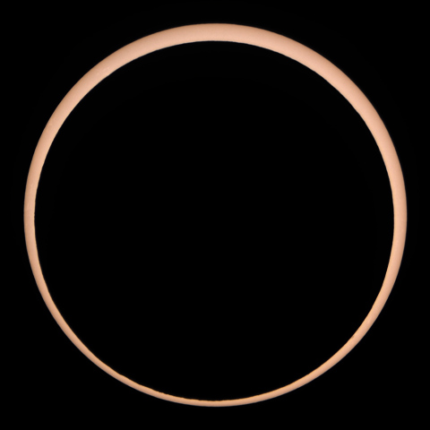 金環日食（最大時）