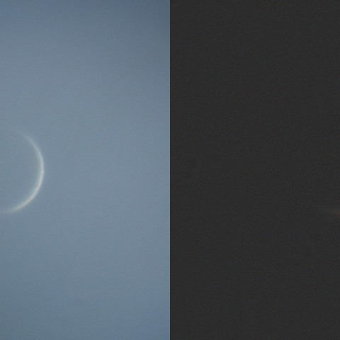 太陽面通過２日半前の金星